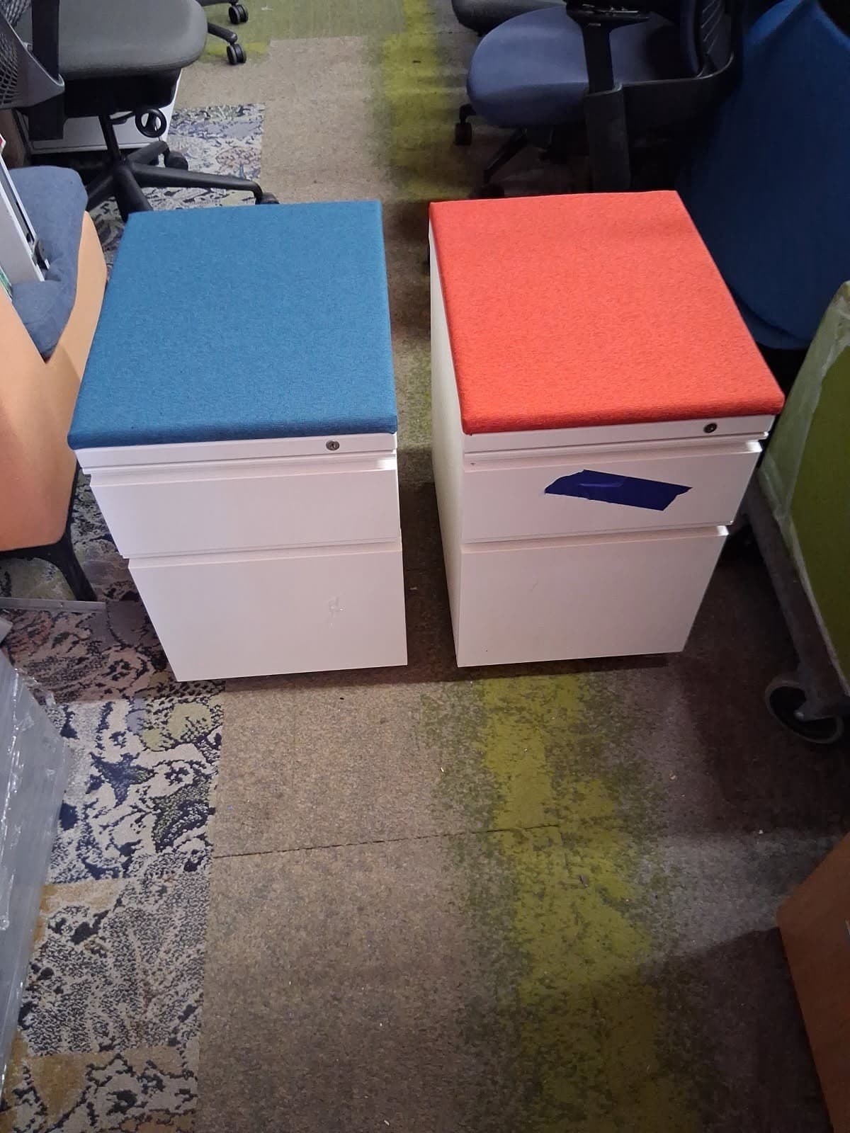 Herman Miller Pedestal Cabinet With Cushion And Key