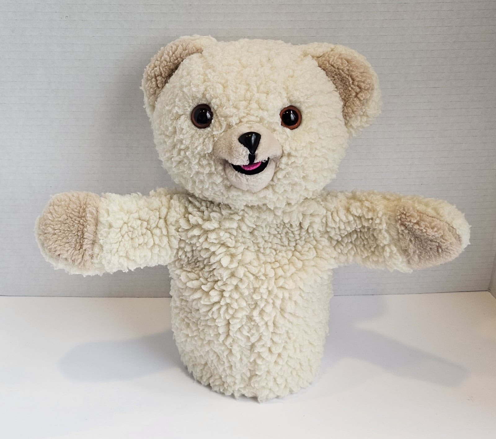 Vintage 1986 Snuggle Bear Hand Puppet Plush Russ Lever Brothers Mascot Advertise