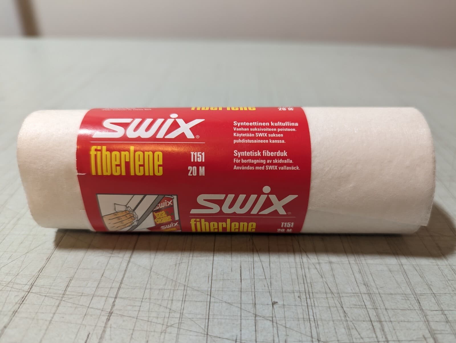 Swix Fiberlene Prepping & Cleaning Paper 20M T151 NEW
