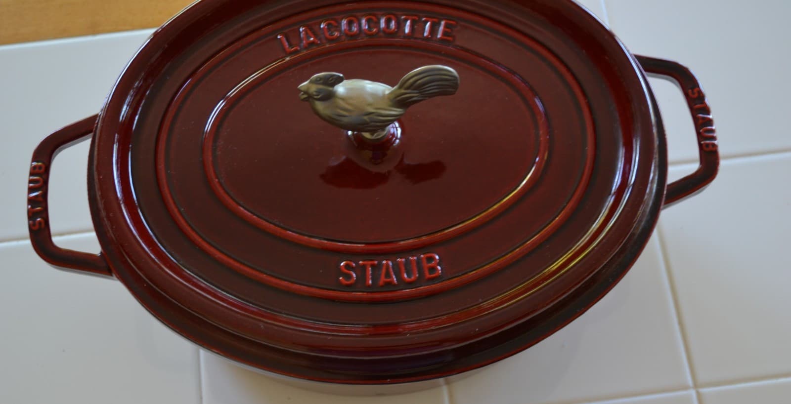Staub Lacocotte Cast Iron Dutch Oven Made In France Grenadine Red