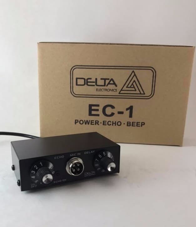 DELTA EC1 DYNAMIC MIC AMPLIFIER / ECHO CHAMBER w/ ROGER BEEP 4 pin Cobra CB HAM
