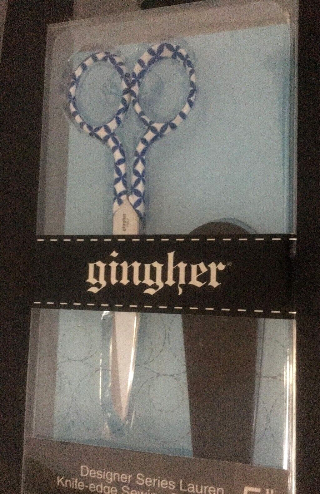 GINGHER LIMITED EDITON DESIGNER SERIES 5" SCISSORS NIB !!!