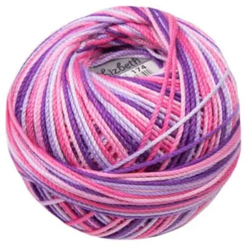 Lizbeth Egyptian Cotton Crochet Thread Size 3 Color 174 Girly Girl