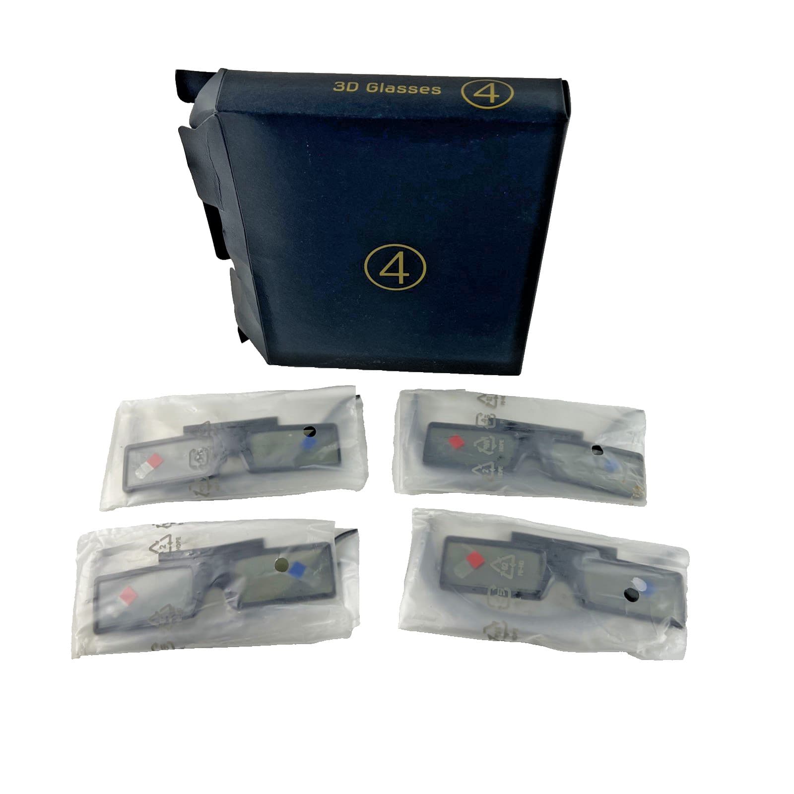 Samsung 3D Glasses 4 Pack SSG-4100GB - Active Shutter New NOS Unopened