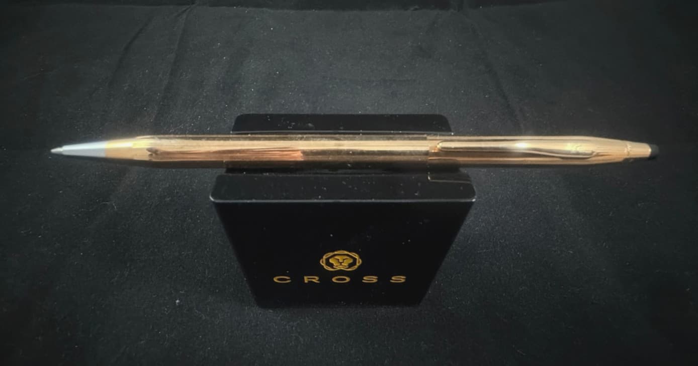 CROSS 14K FILLED/ROLLED GOLD CLASSIC CENTURY BALLPOINT PEN #1502 MADE IN THE USA