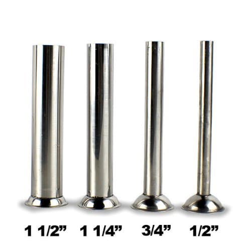 Hakka 4 Sizes Sausage Stuffer Filling Tubes Funnels Nozzles Stainless Steel