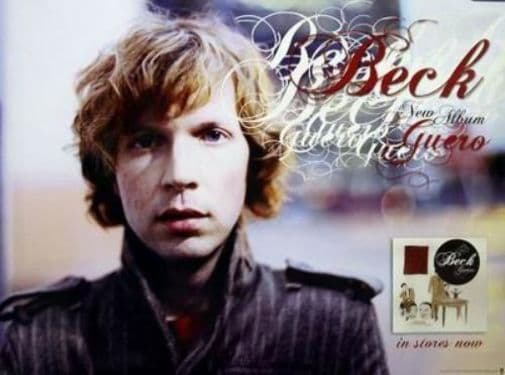 BECK 2005 guero facial promotional poster Flawless Condition New Old Stock