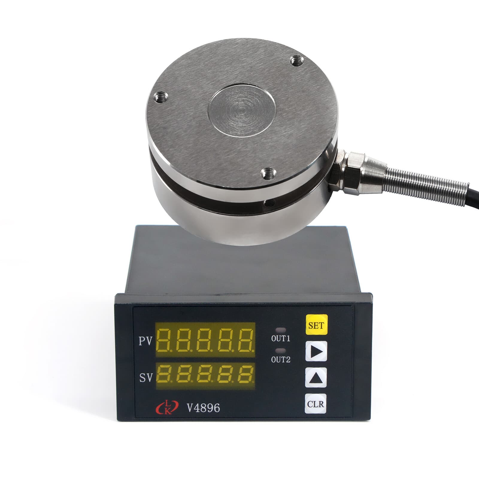 Load Cell Sensor + Indicator Display Test Compression Force Weight Pressure