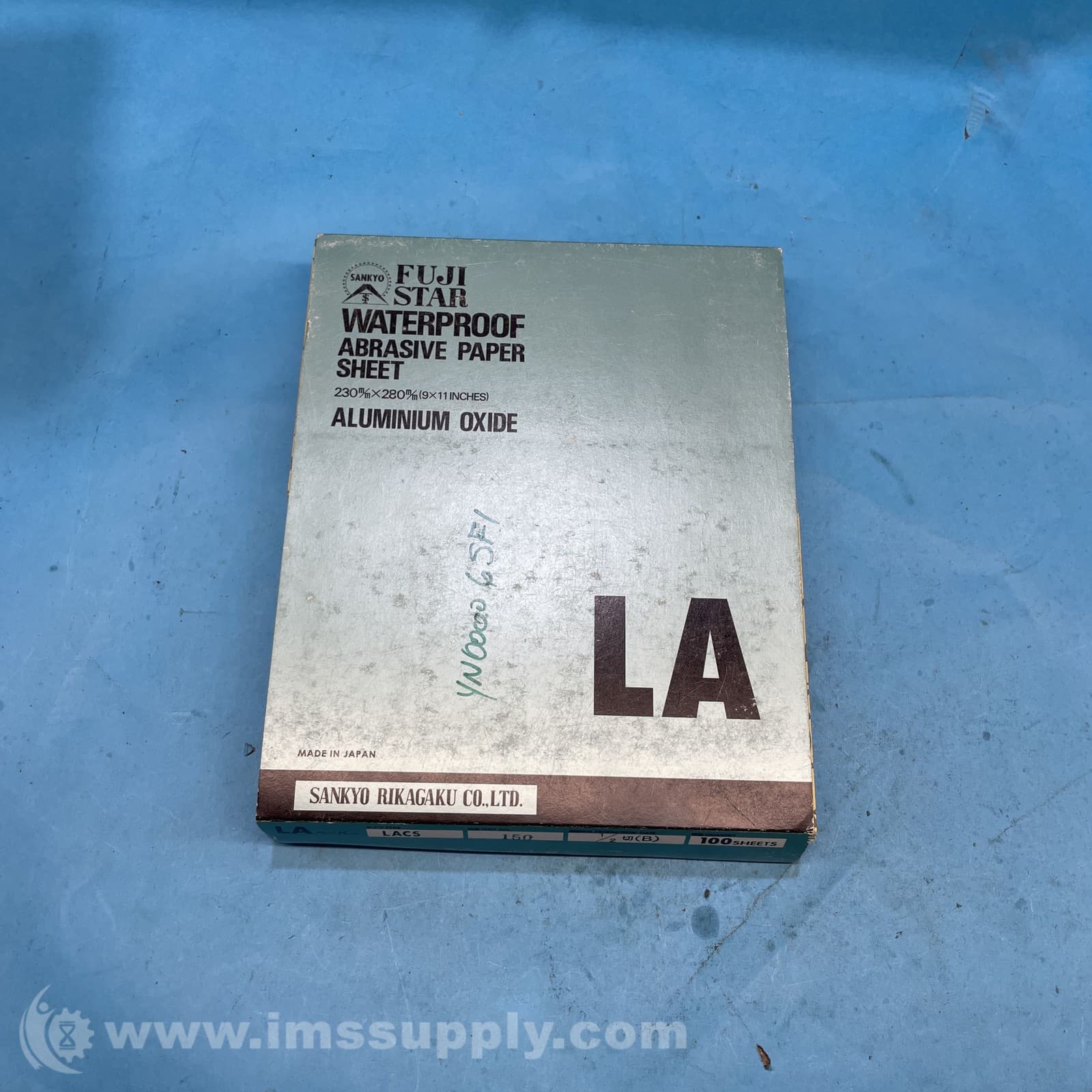 Sankyo Rikagaku LACS 150 1/2 Box of 100 Waterproof Abrasive Paper FNOB
