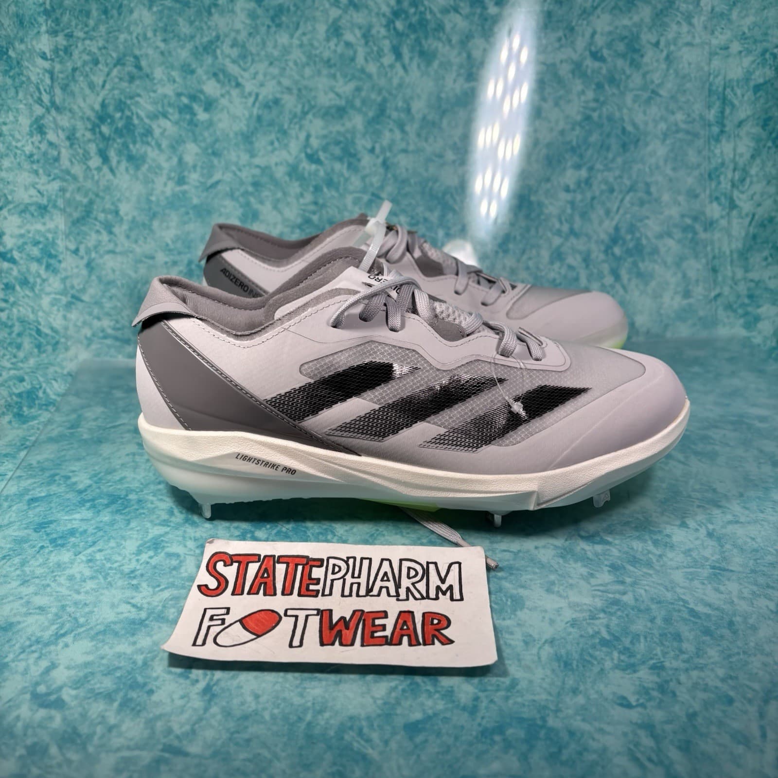 Adidas Adizero Instinct+ Women’s Silver Low Top Softball Cleats Size 6.5