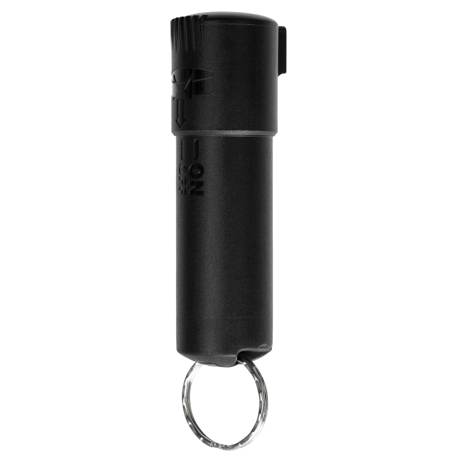 Police Magnum Pepper Spray Keychain Spin Top- Black .50oz NEW COMPACT MODEL