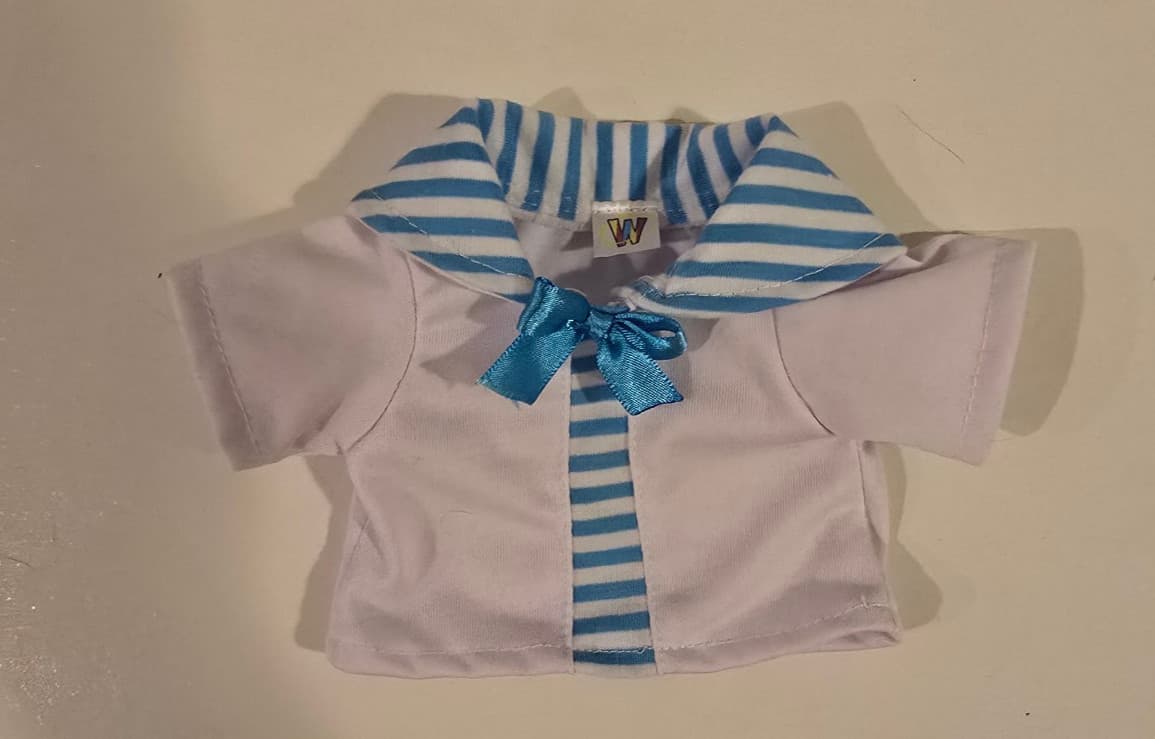 Ganz Webkinz Plush Clothing Clothes Sailor Tunic Used GREAT CONDITION
