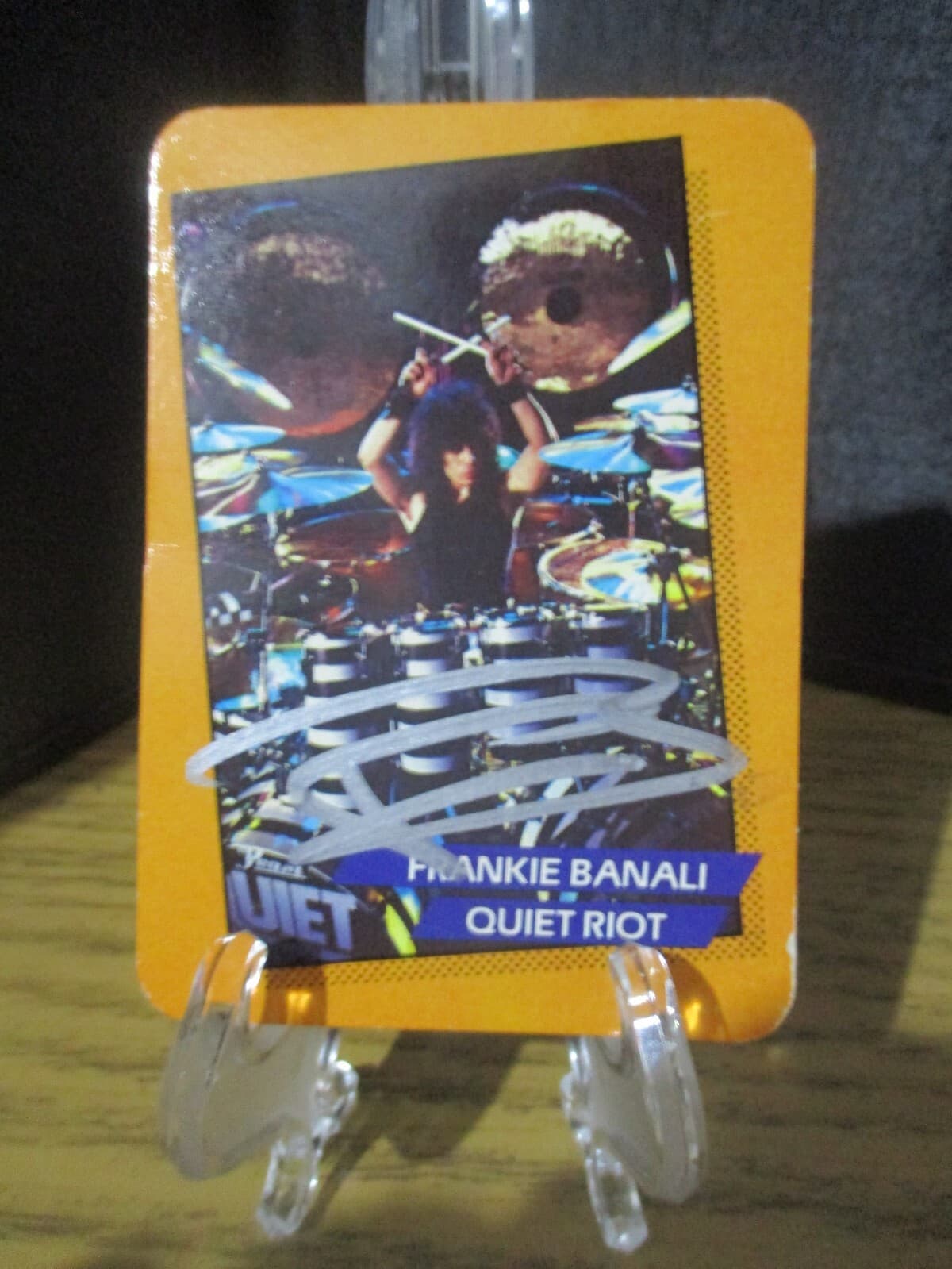 FRANKIE BANALI RIP AUTHENTIC AUTOGRAPHED/SIGNED ROCK STAR CARD QUIET RIOT/WASP