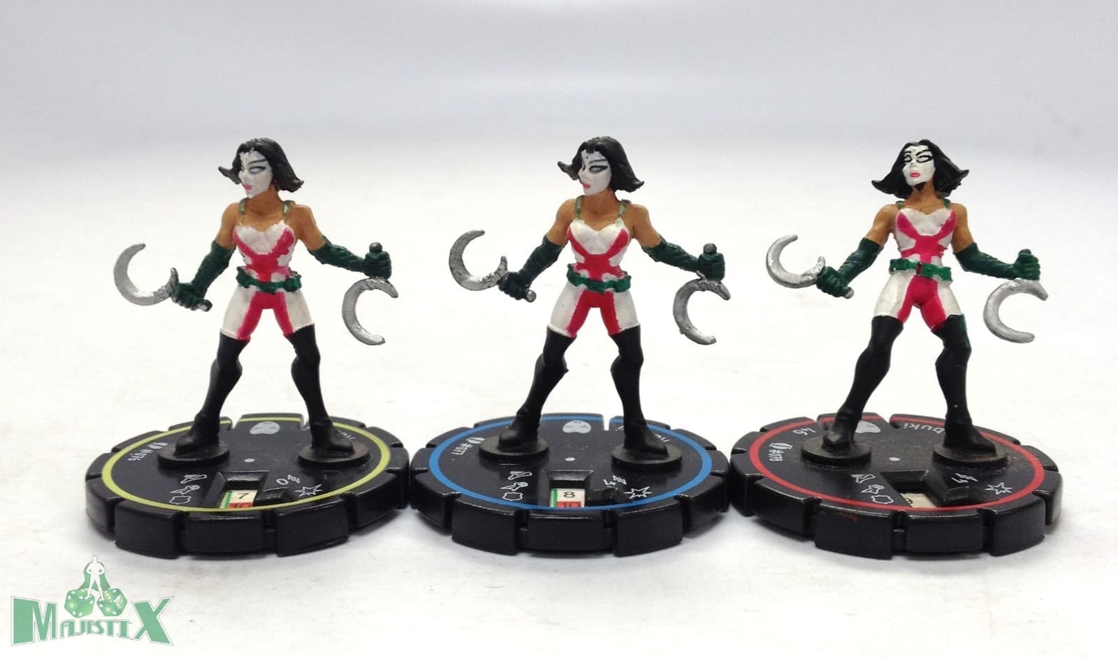 Heroclix Indyclix set Kabuki #076. #077, #078 R/E/V figures!