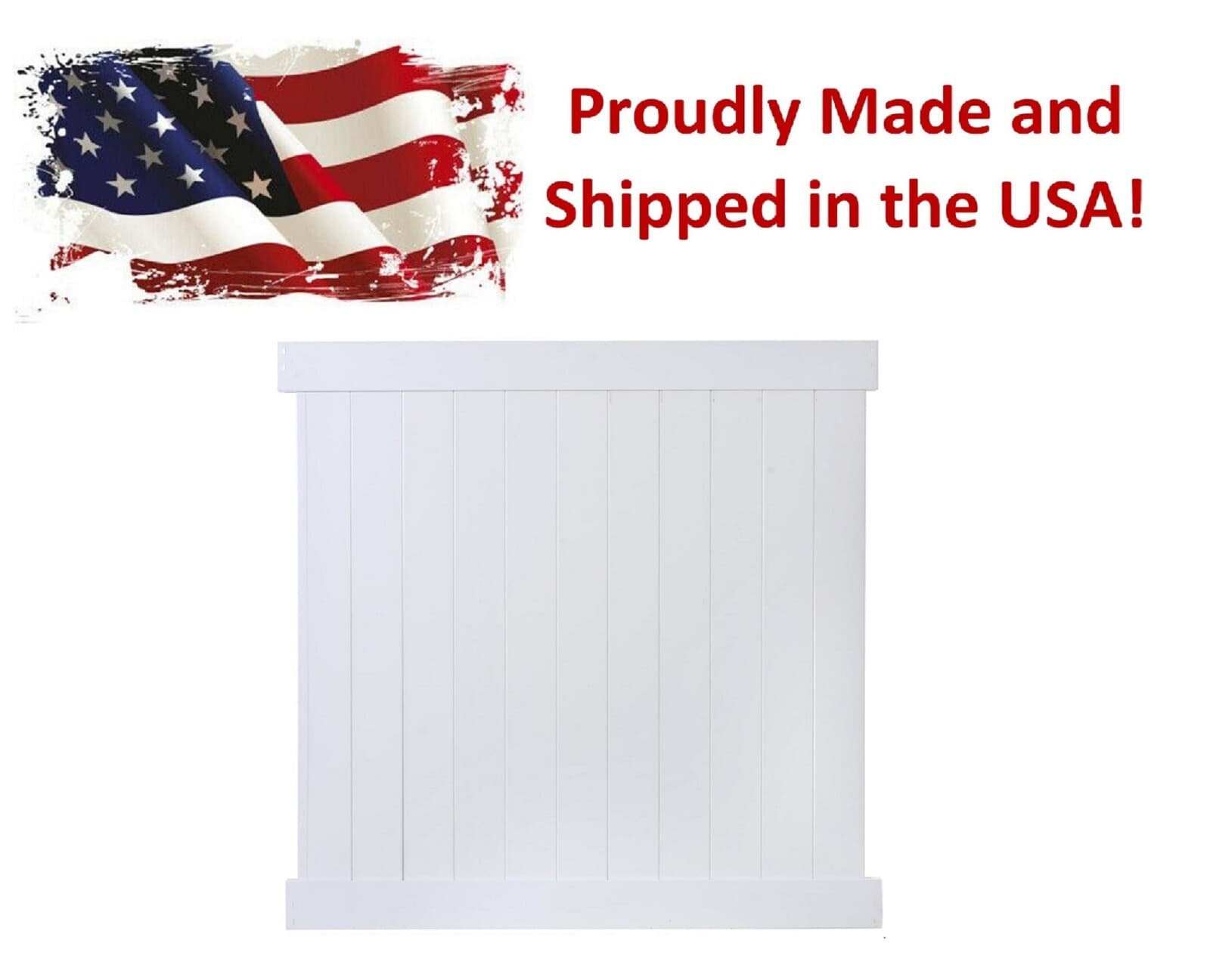 6ft Tall Vinyl Privacy Fence Panels