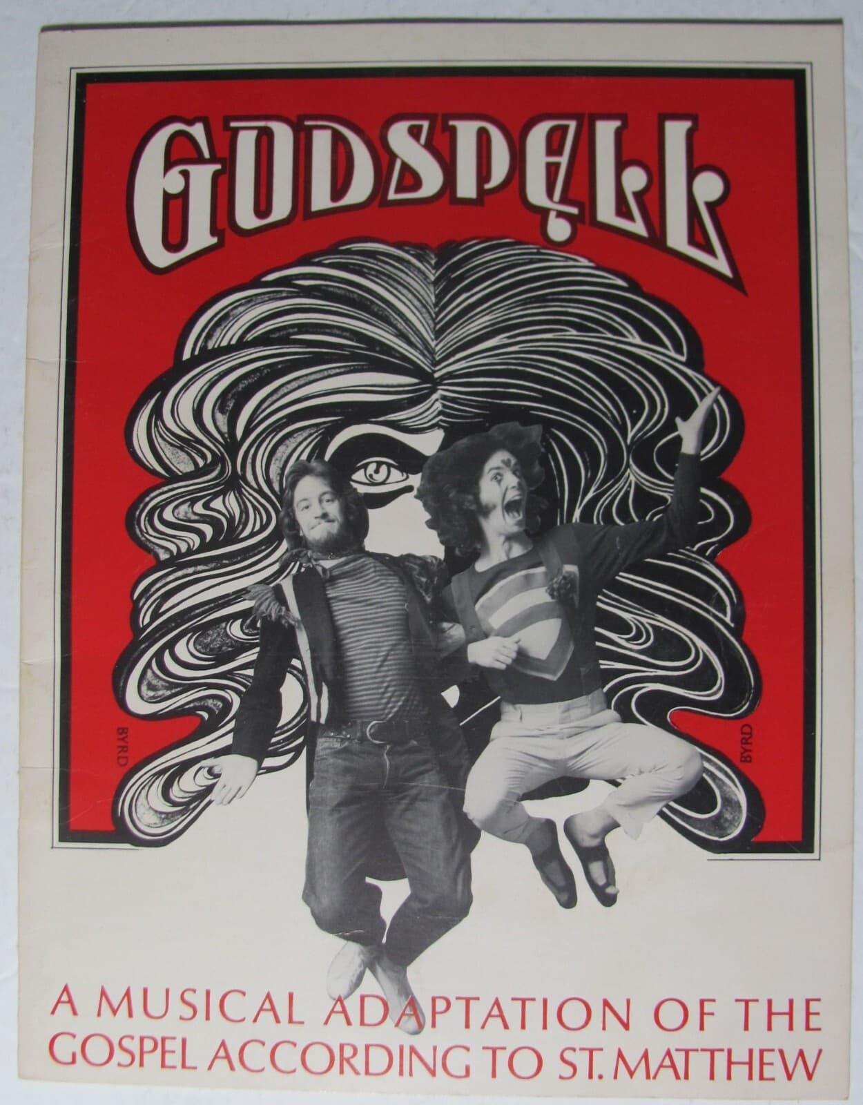 Godspell 1971 Souvenir Program Off Broadway Musical