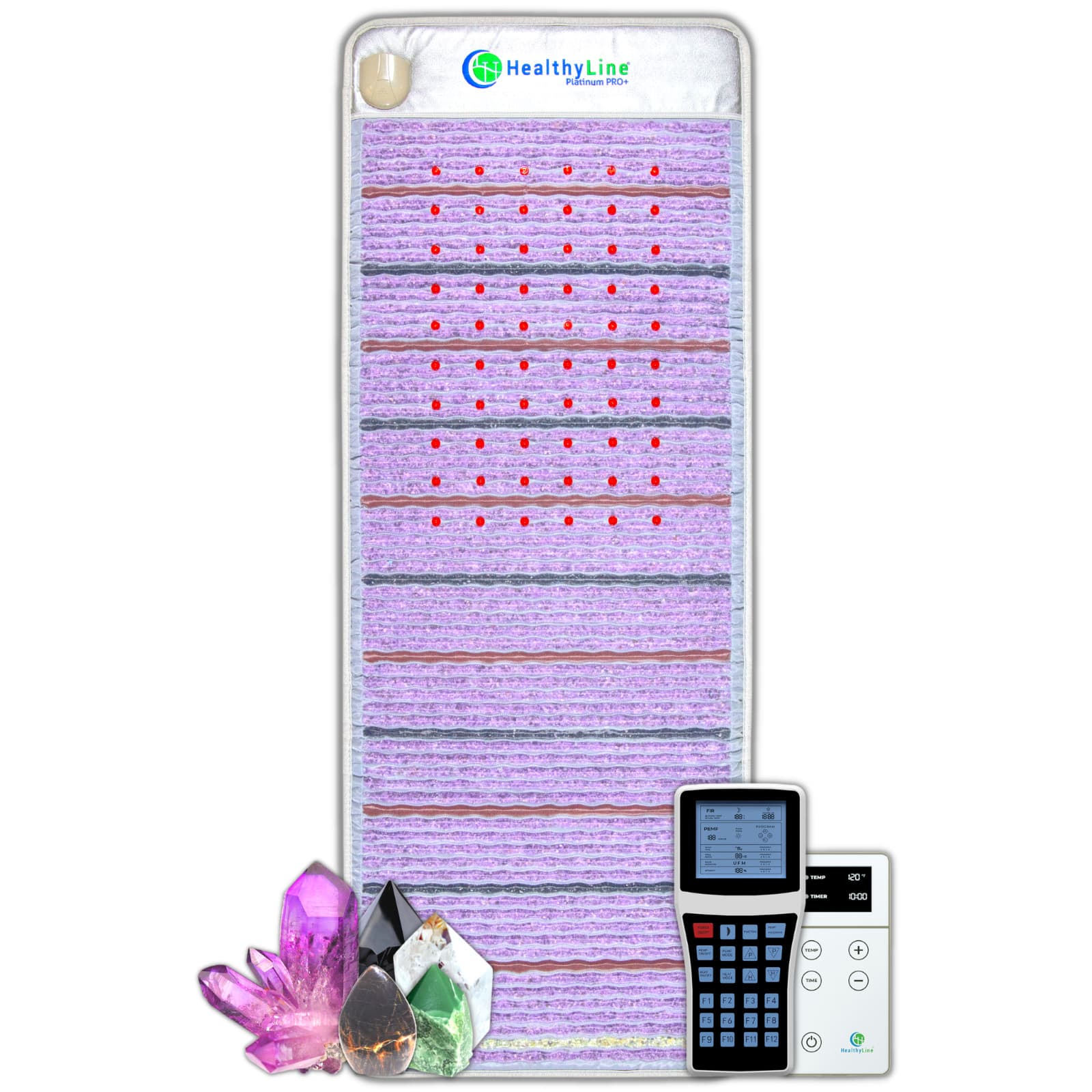 HealthyLine Heating Mat Infrared Gemstone Platinum Photon PEMF Therapy (72x 24)