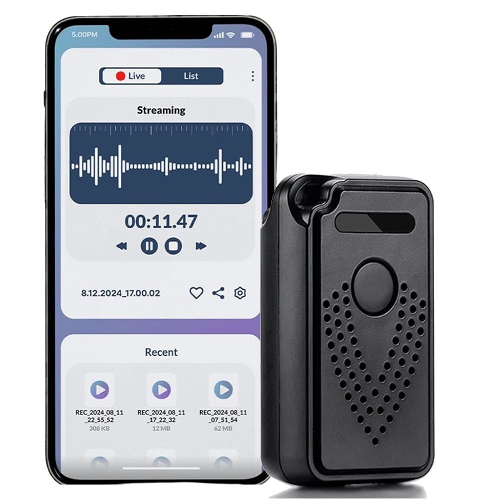 WiFi Voice Recorder Wireless Audio Recording Real Time Wifi Voice Recorder TC15