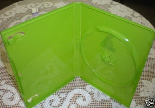 5 SINGLE XBOX DVD CD CASE Translucent Green - BL73X