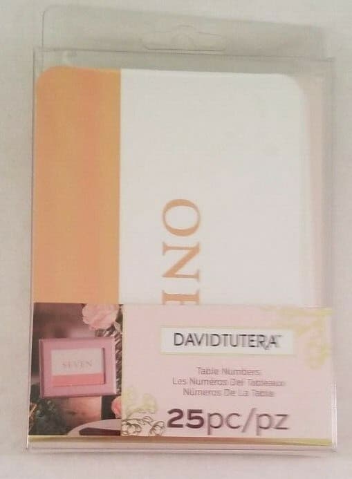 David Tutera Seating Arrangement Table Numbers 25 Cards Wedding Reception Party
