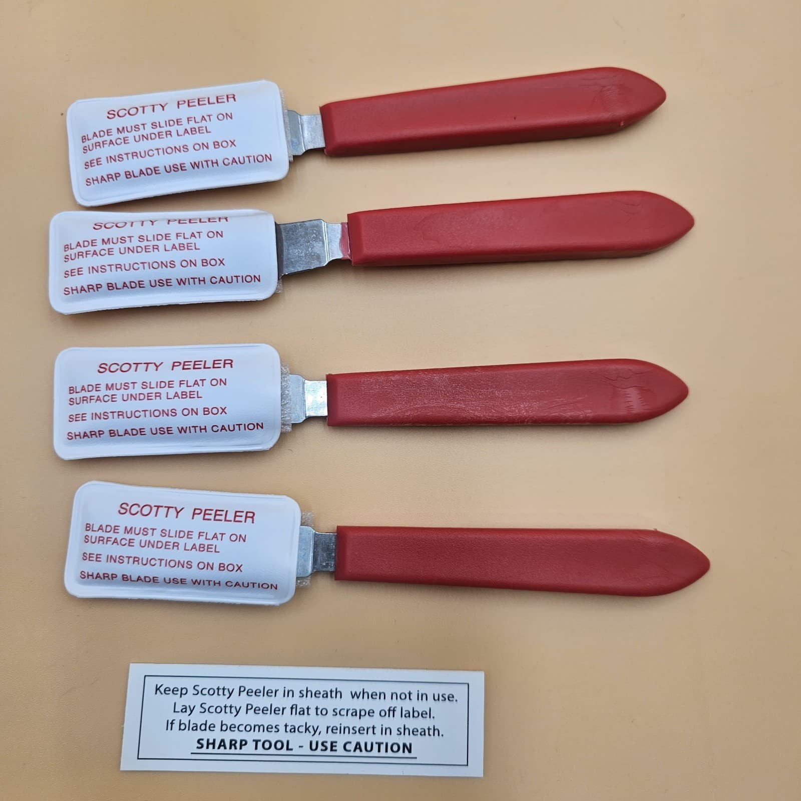 Scotty Peeler Label & Sticker Remover - Set of 4 Metal