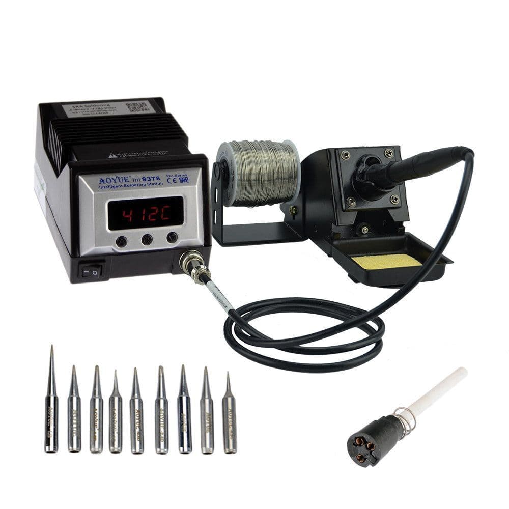 Aoyue 9378 PRO 60 Watt Programmable Digital Soldering Station-ESD Safe, Inclu...