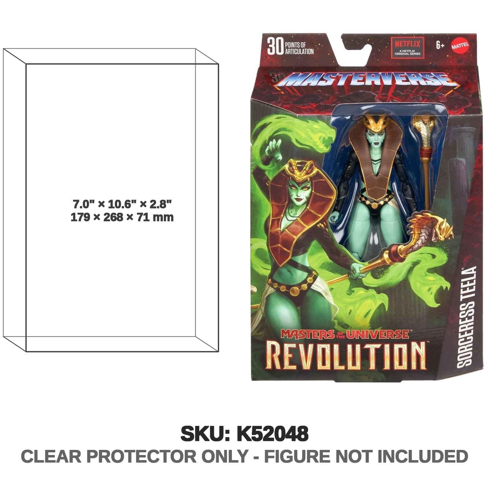 Protector For Mattel Masterverse Masters Of The Universe Revolution Sorceress...