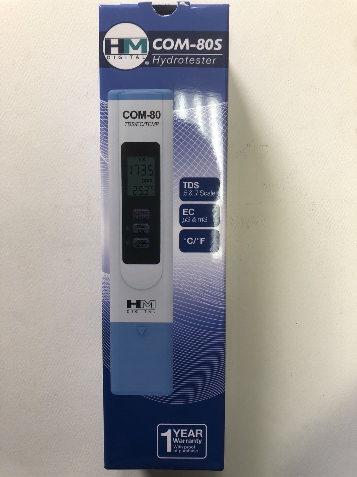 HM Digital COM-80S Hydrotester TDS/EC/Temperature Meter