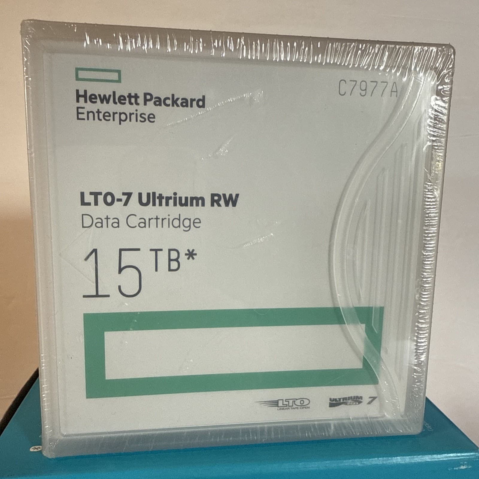 NEW HP C7977A LTO-7 Ultrium RW 15TB Data Cartridge C7977A