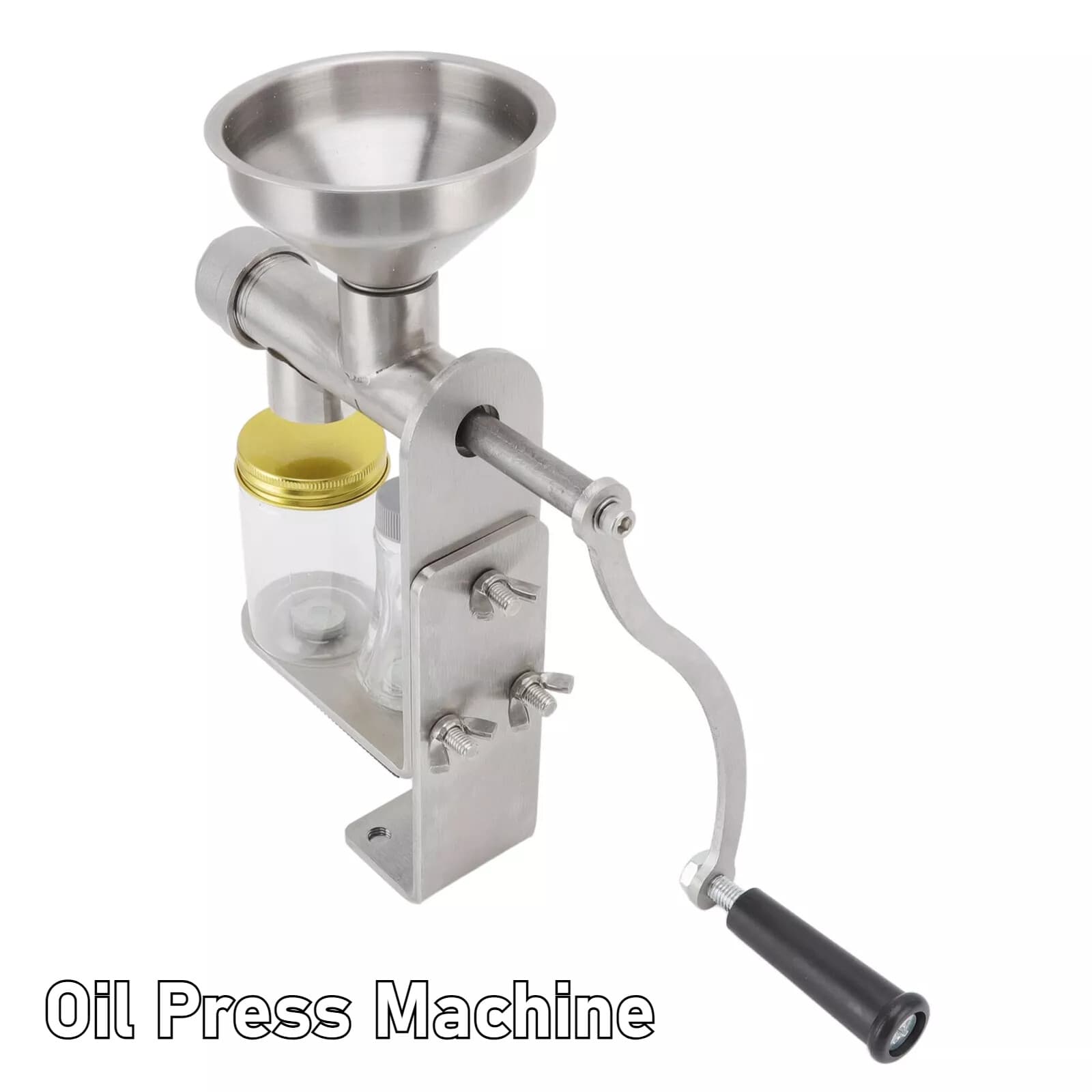 Oil Mill Peanuts Expeller Extractor Stainless Steel New Manual Oil Press Machine