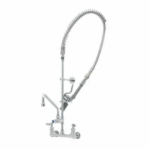 T&S Brass EasyInstall Pre-Rinse Unit w/Add-on Faucet, 14" Swing Nozzle