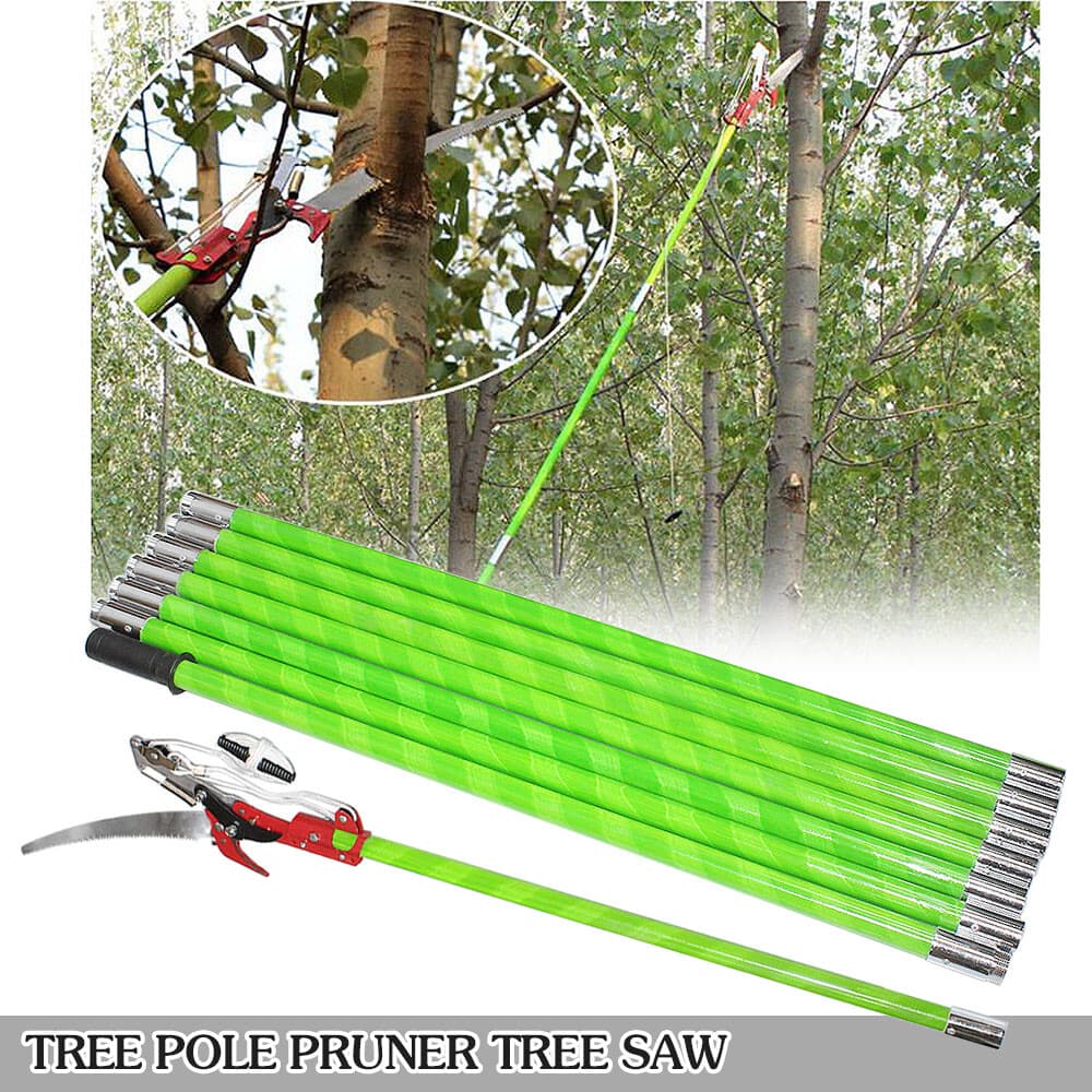 26FT Tree Pole Pruner Tree Saw Outdoor Cutter Trimmer Lopper Branch Limb Pruning