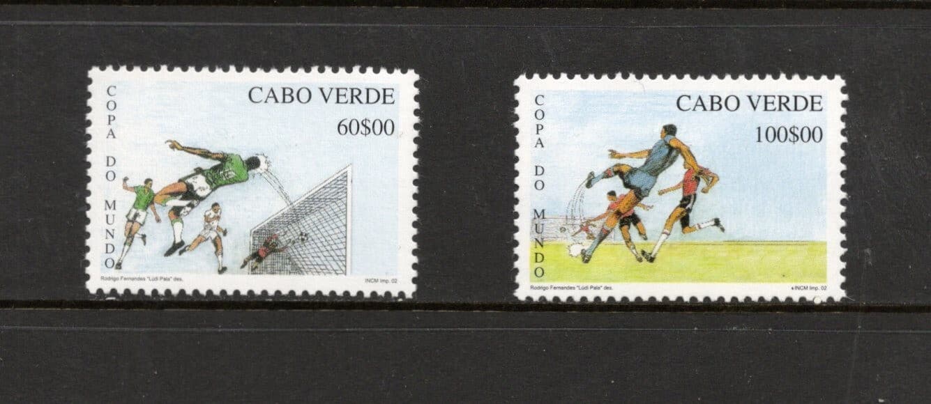 R7645 Cape Verde 2002 football soccer World Cup 2v. MNH