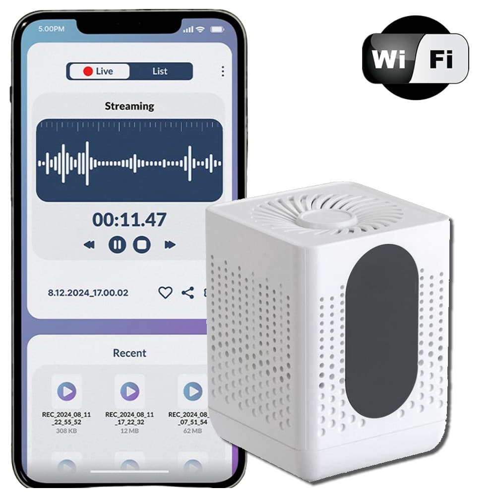WiFi Voice Recorder Wireless Audio Recording Real Time Wifi Voice Recorder TC23