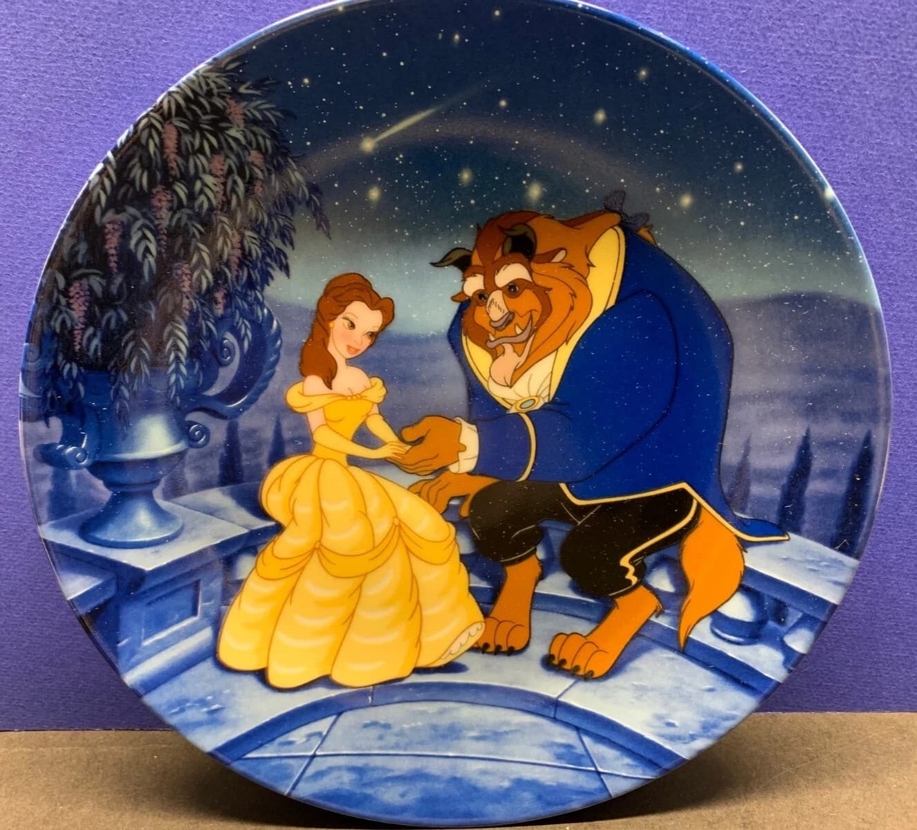 KNOWLES BEAUTY AND THE BEAST PLATE - DISNEY TREASURED MOMENTS COLLECTION - NEW!