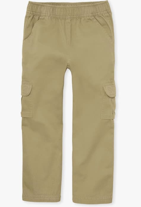 The Children's Place Boys' Pull on Cargo Pants - COLOR FLAX