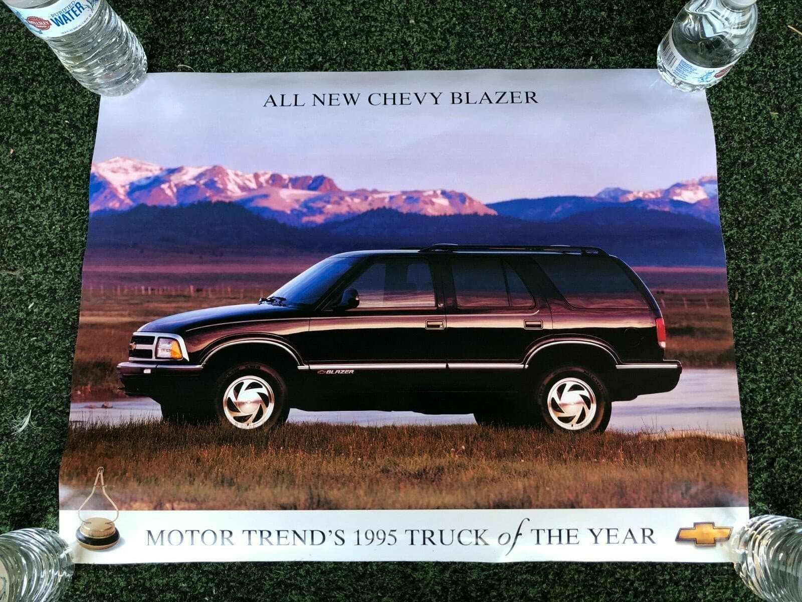 1995 Chevrolet Blazer Motor Trend 17x22 Poster Dealership 2 Sided