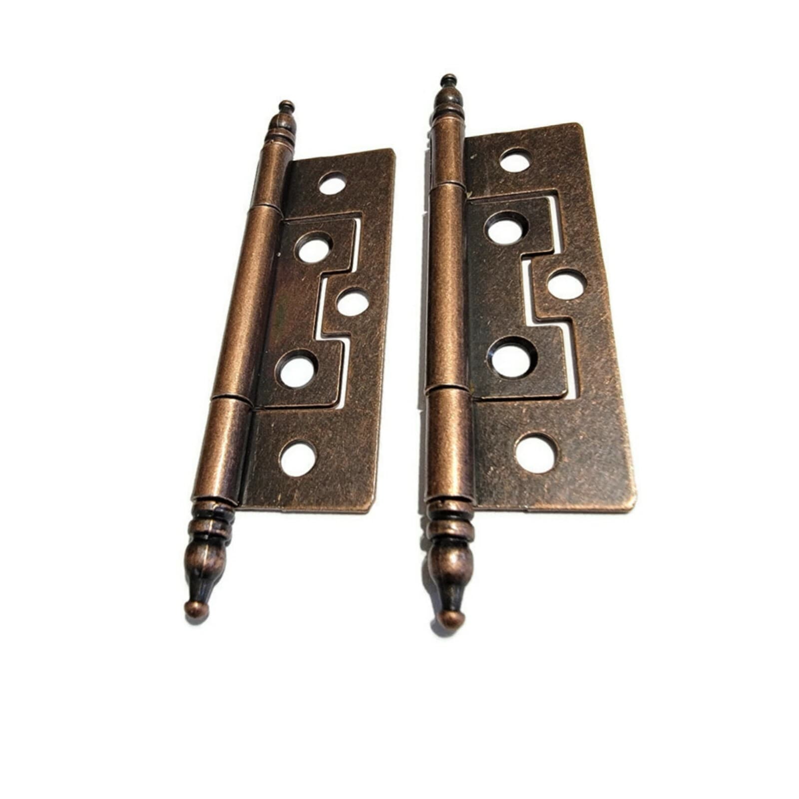 Steeple tipped steel hinges with antique copper finish No Mortise -Fast Install