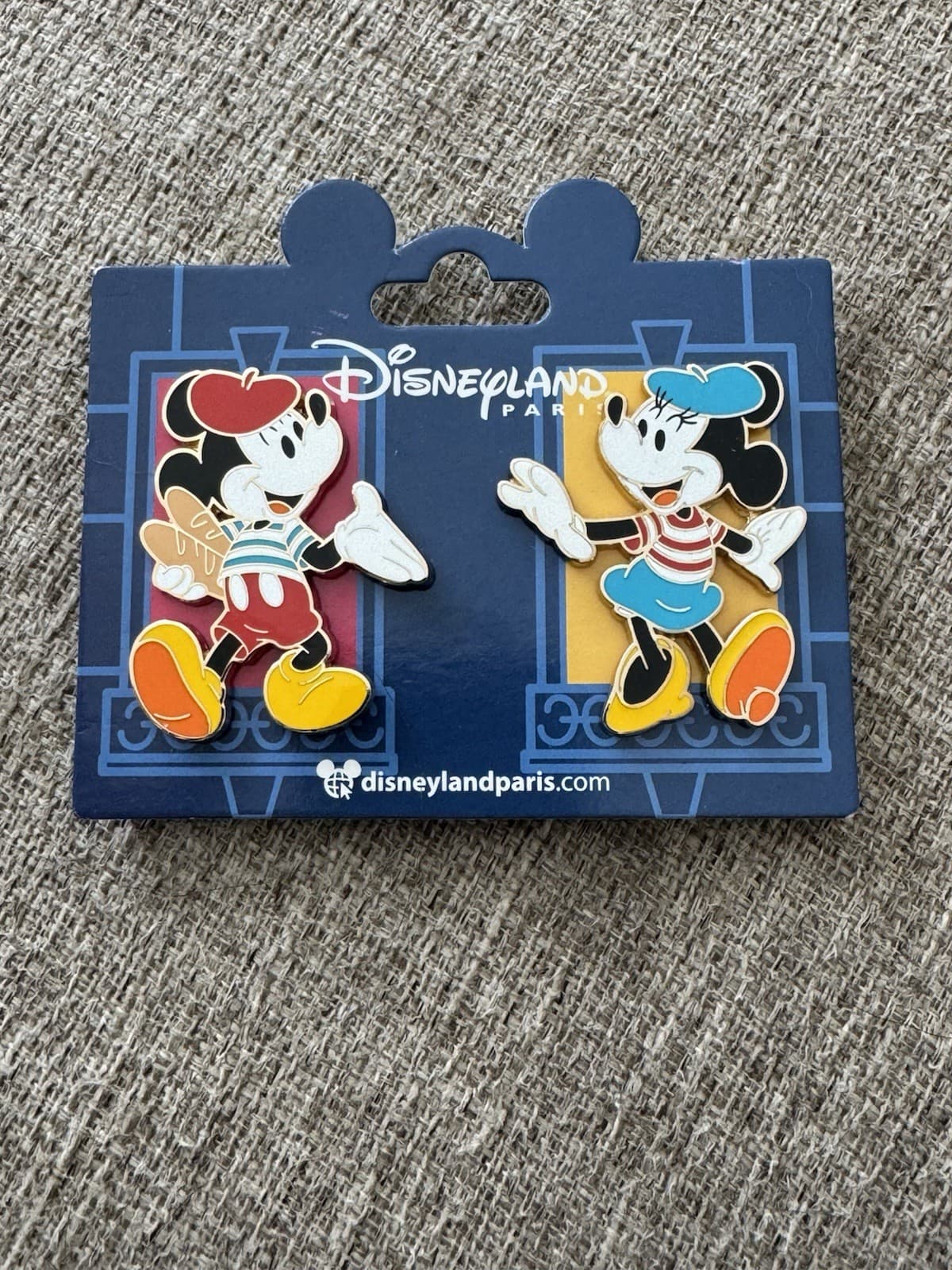 DISNEYLAND PARIS DLP French MICKEY MINNIE Paris Pin Set Disney