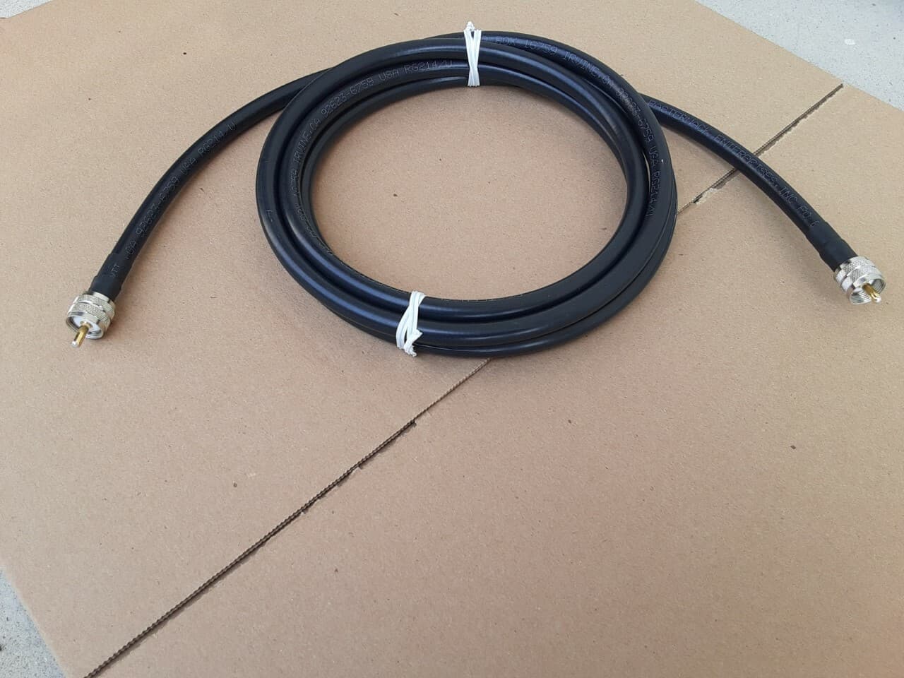 US MADE RG-214/U MIL-C-17 PL-259 to PL-259 Coax Cable CB, HAM, SCANNER lot