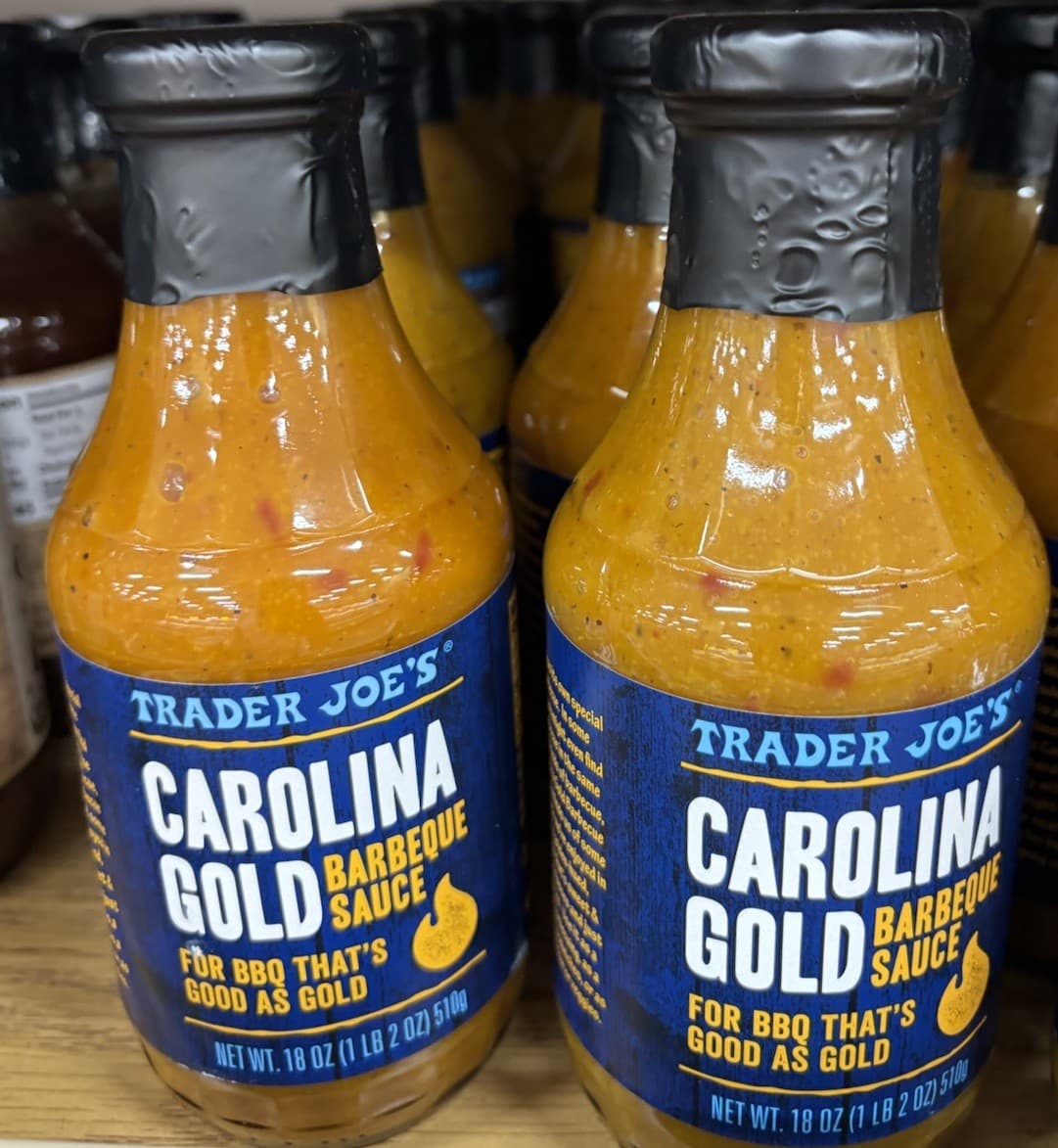 2 Bottles Trader Joe's Carolina Gold Barbeque Sauce 18 oz Each Bottle