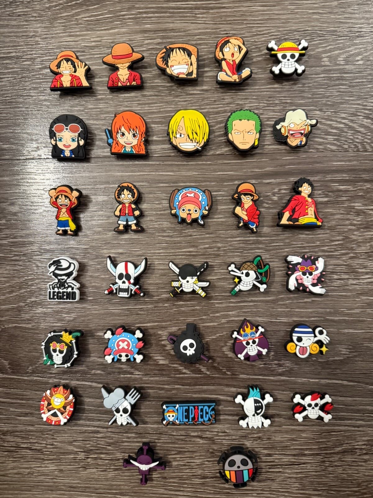 Anime Manga One Piece Croc Charm Jibbitz