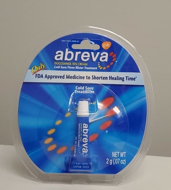 Abreva Cold Sore Fever Blister Treatment Net Wt 2g (.07 Oz) Exp 10/27
