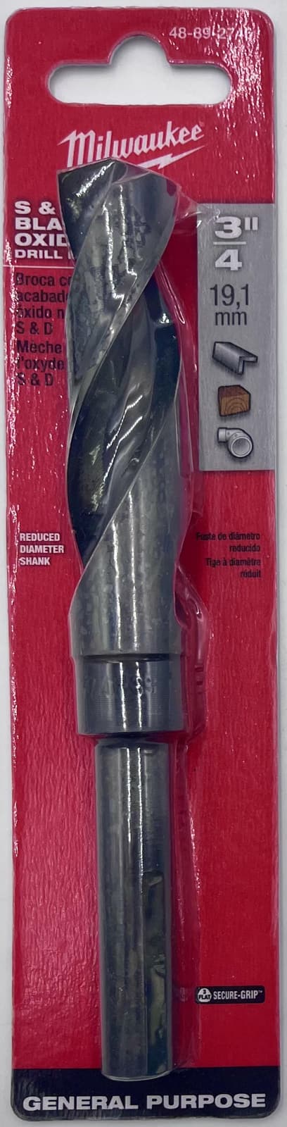 Milwaukee 48-89-2746 3/4-Inch Thunderbolt Black Oxide Drill Bit