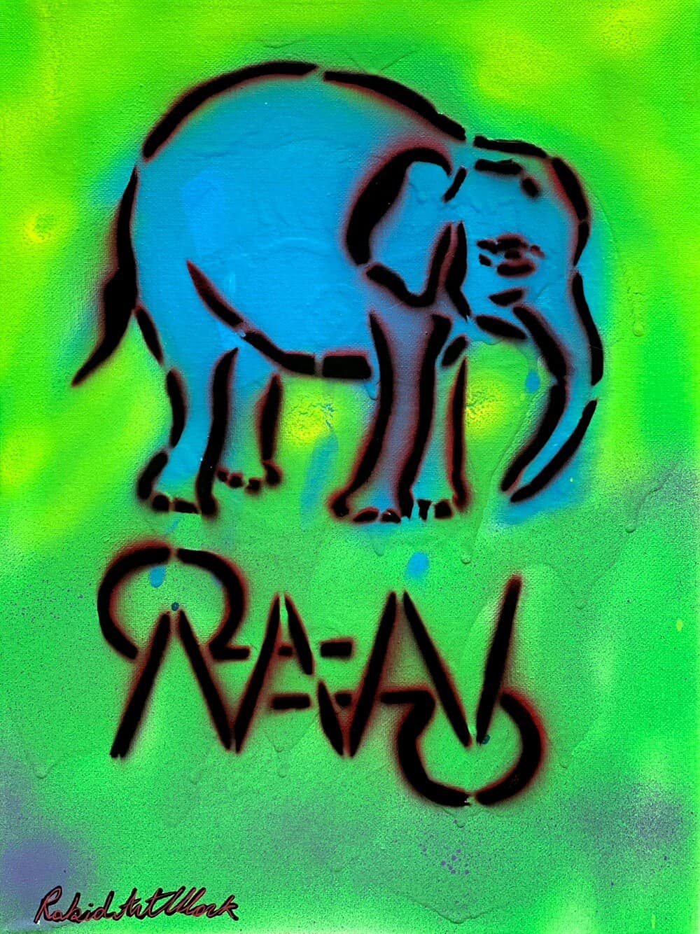 Babyphante #4 NFT, The Babyphante Collection by RabidArtWork 1of1 NFT