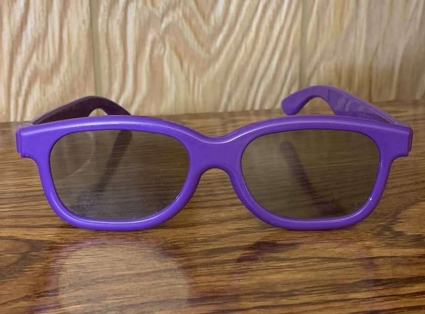 Justin Bieber Never Say Never Movie Promotional Purple 3D Glasses