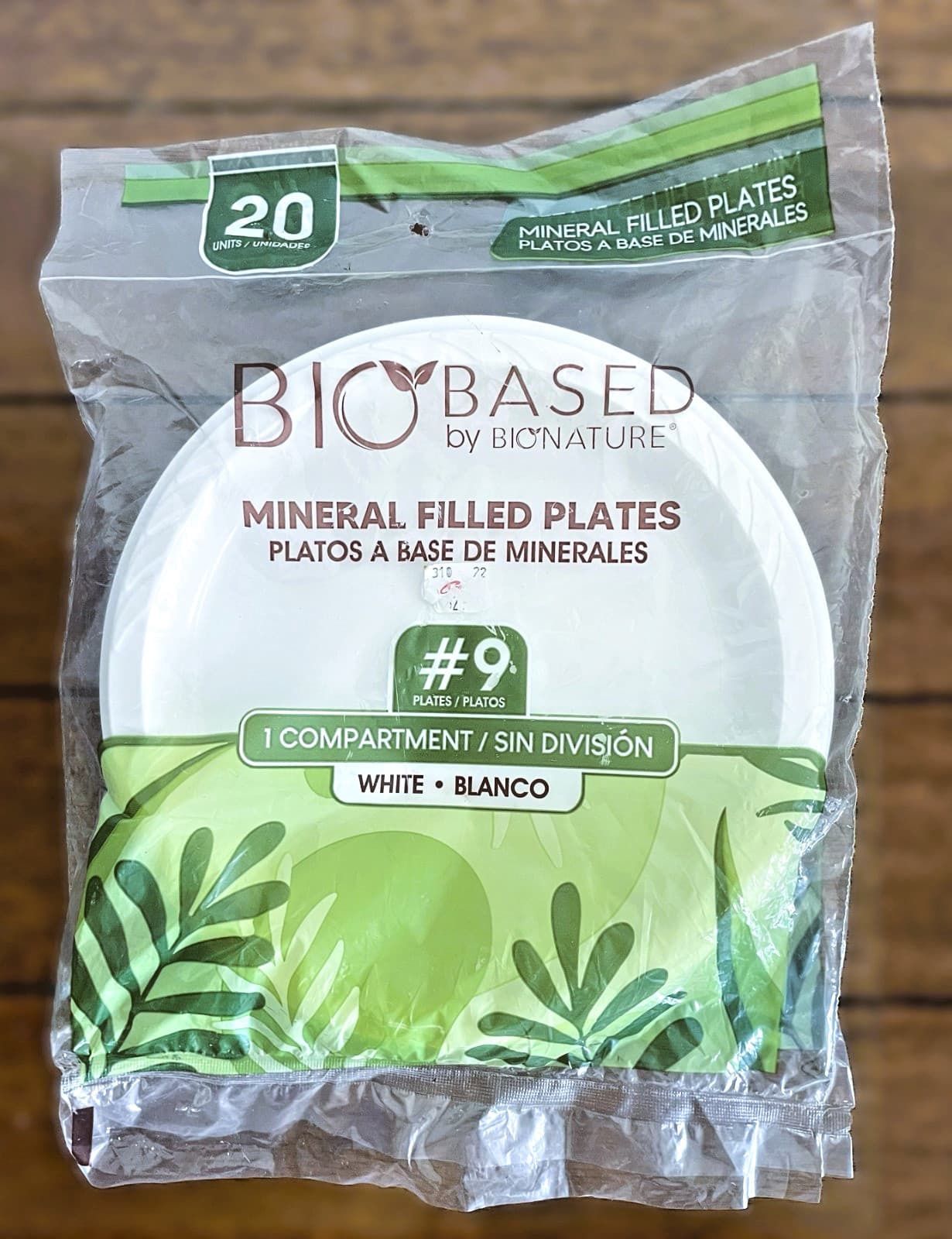 Biobased by Bionature Eco Friendly Sustainable Plates Dinner Size (Pack of 20)