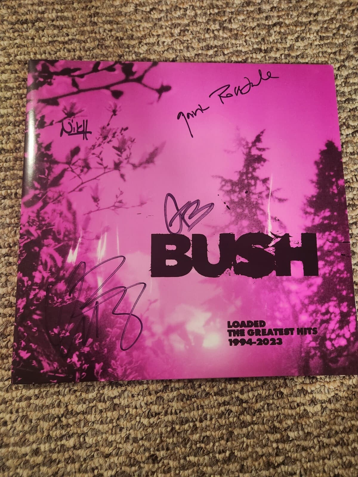 BUSH Greatest Hits SIGNED Album By Gavin Rossdale And Band 2024