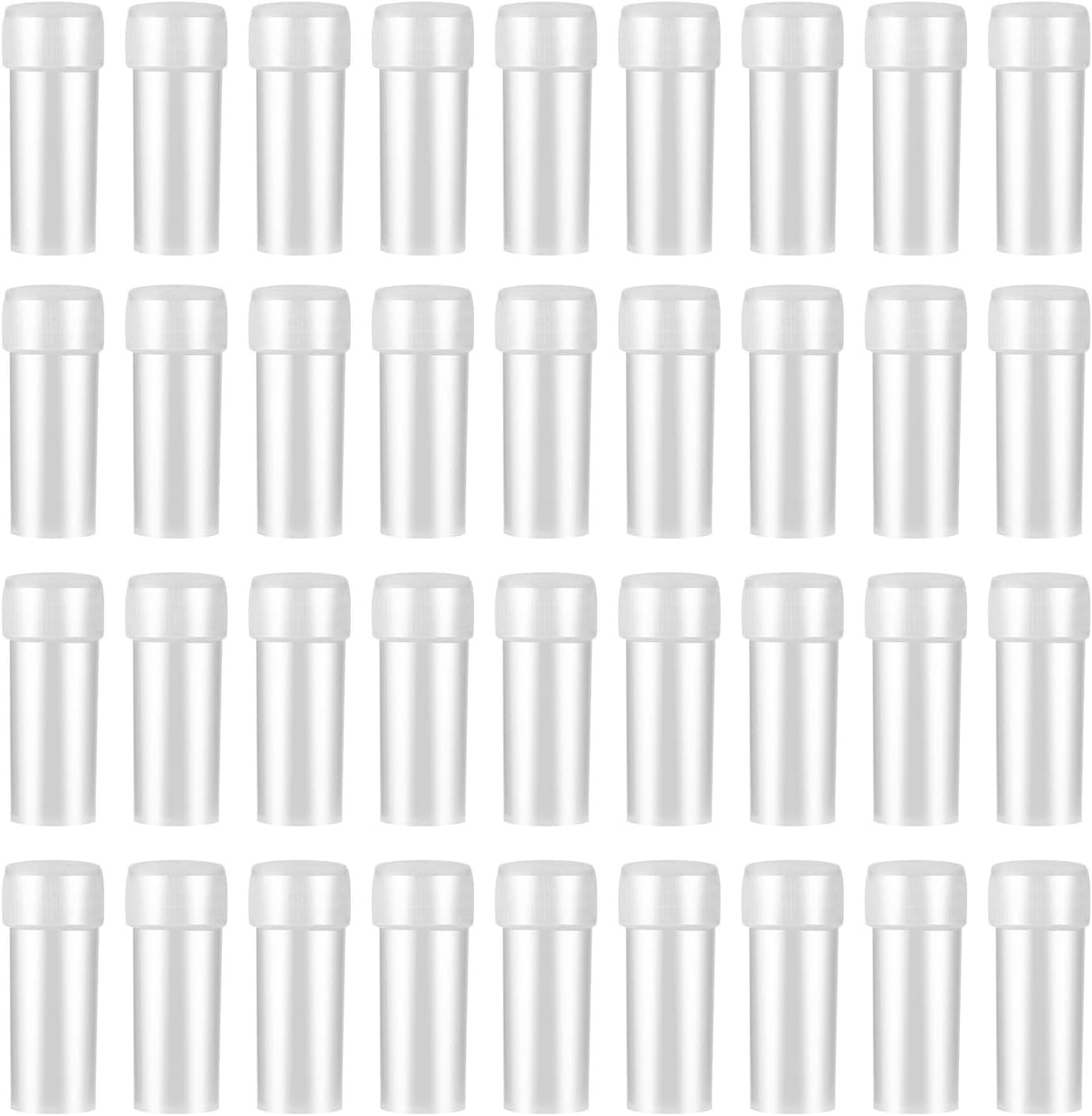 100Pcs 5ML Small Pill Plastic Containers Empty Bottles Sample White