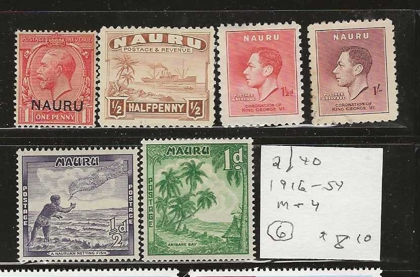 NAURU...Sc #2/40...Mint & Used...191654...6 Different...SCV $8.10